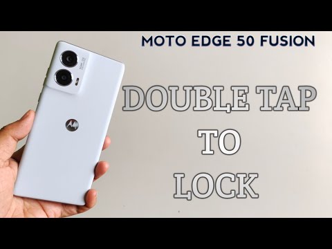 How to Enable Double Tap to Lock in Moto edge 50 fusion [English] | Turn on/off screen gesture