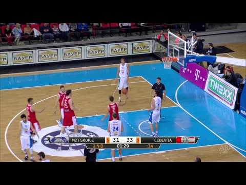 ABA Liga 2014/15, Round 06 match: MZT Skopje Aerodrom - Cedevita