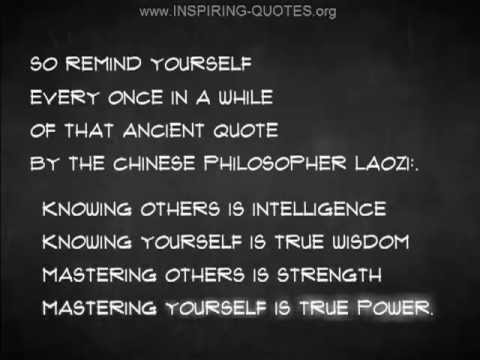 感動的な引用符。知恵と力の老子 (Inspiring Quotes: Laozi on Wisdom & Power)
