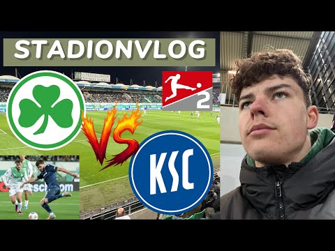 Every shot a hit?!😱 SpVgg Fürth vs Karlsruher SC | Stadium vlog MLN7☘️