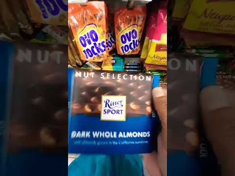 ritter sport dark whole almond chocolate #shorts