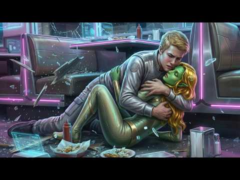 Runter! Der Junge stürzte sich auf den Außerirdischen, ohne zu ahnen, dass ihr Vater der ...........