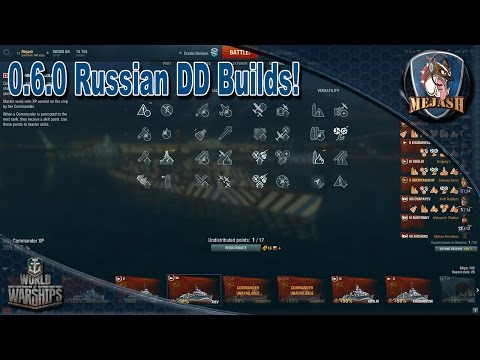 Russian Destroyer 0.6.0 Captain Builds Leningrad/Gremyashchy