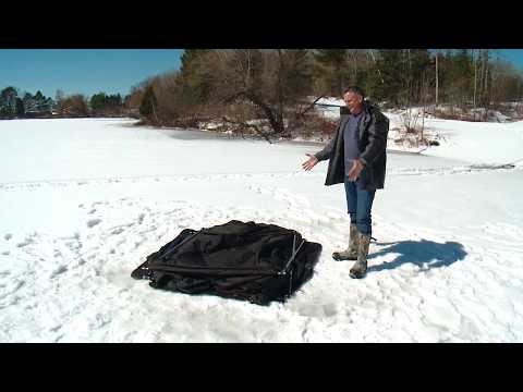 Ice Runner Stalker: the PERFECT Spearing and Sight-Fishing Dark House — FAST Set-up Process