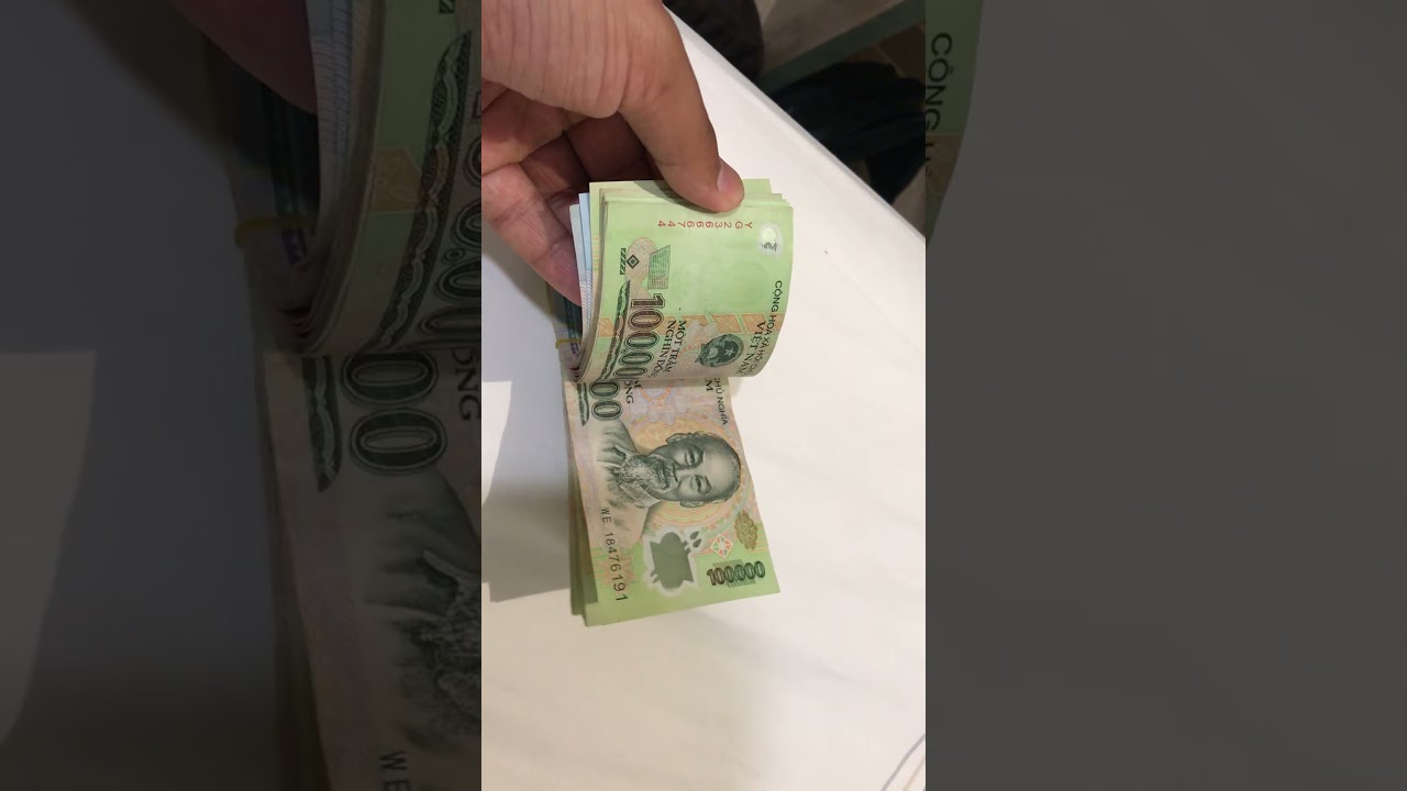 How much is a 100 usd to Vietnamese Dong? you quickly become a millionaire tho.