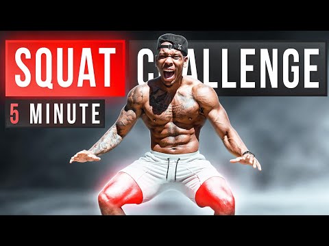 HARDEST 5 MINUTE SQUAT WORKOUT EVER(NO EQUIPMENT)