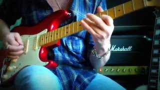 Video thumbnail for Bare Knuckle The Sinner Single Coil Fender Stratocaster USA Marshall by Oleg Booksha