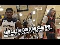 Christian Brown SWATS Zion Williamson Poster Attempt !!! THE BLOCK NOBODY WANTS TO TALK ABOUT