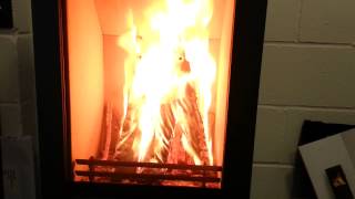 preview picture of video 'Westfire Uniq33 Wood burning stove on live display at OrionHeating.co.uk'