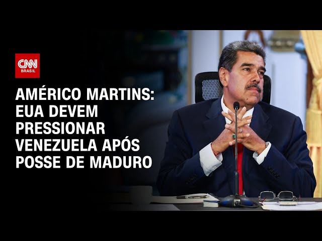 Américo Martins: EUA deve pressionar Venezuela após posse de Maduro | CNN NOVO DIA