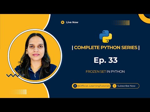 Tutorial 33 Frozen Set In Python Explained