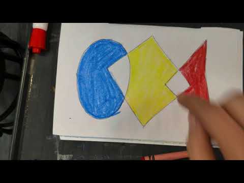 Overlapping Shapes - Kindergarten Art Lesson