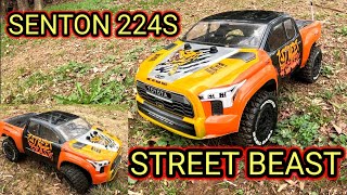 Arrma Senton 224s W/ Custom Street Beast Toyota Tundra Short-Course Truck Body