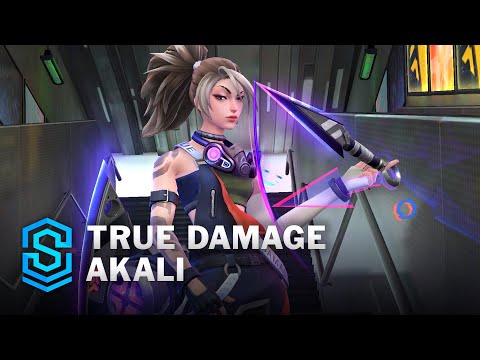 True Damage Akali Wild Rift Skin Spotlight