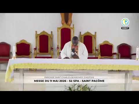 Messe de 6h30 du 9 mai 2026 en direct de la paroisse Saint Charles Borromée d'Adzopé