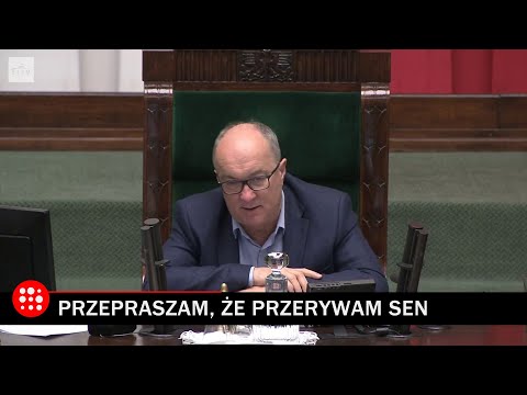 Janusz Korwin-Mikke zasnął w Sejmie