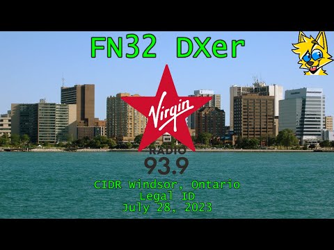 93.9 Virgin Radio | CIDR Windsor, Ontario Legal ID (7/28/2023)