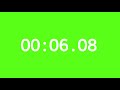 10 Minute Stop Watch ( timer ) Green Screen
