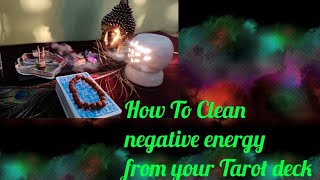 HOW TO CLEAN YOUR TAROT DECK WITH INCENSE STICK #divine #tarotreading #tarotcards #viralvideo