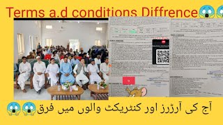 Download the video "Diffrence of Terms and conditions /Contract permenent orders😱"