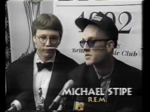 R.E.M. 1992-02-12 - BRIT Awards, Hammersmith Odeon, London (Post-show interview)