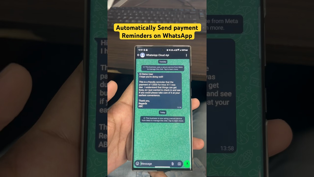 Send Automated Payment Reminders on WhatsApp✅🚀 #shorts #whatsapp #paymentcollection