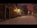 Sound of Soothing snow falling with gentle wind. Calm your body and heart. Deep sleep