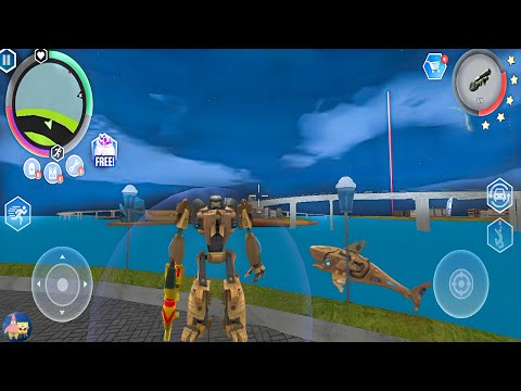 Robot Shark Transformers Game By Naxeex #2 Android Gameplay