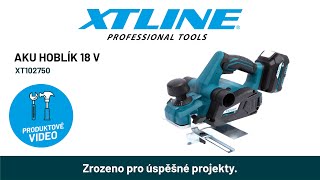 XTLINE Aku hoblík 18 V + baterie 5.0 Ah + nabíječka 3.5 A + box