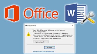 🥇 [SOLUCIÓN] Word detectó un error al intentar abrir el archivo ✅