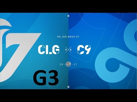 CLG vs C9 Game 3 Highlights - 2017 NALCS SPRING SPLIT - WEEK 7 DAY 3