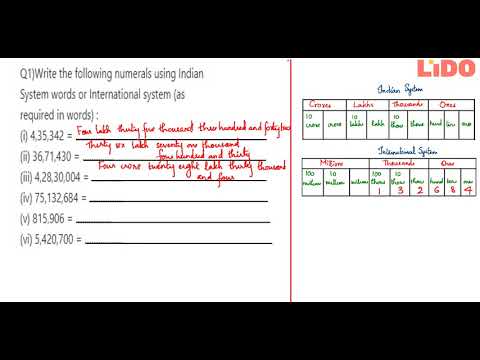q1write the following numerals using indian system words or international system as required in word