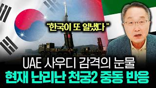"한국이 또 일냈다" UAE 사우디 감격의 눈물 현재 난리난 천궁2 중동 반응 | 김정호 교수의 글로벌&경제…