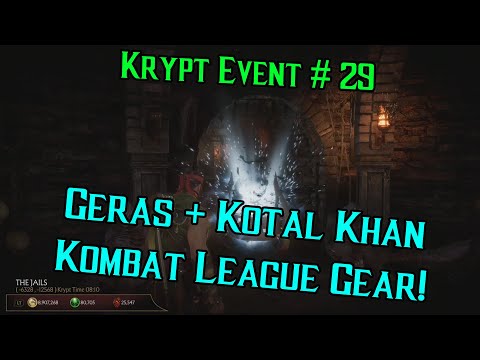Mortal Kombat 11 Krypt Event #29 Geras + Kotal Khan Kombat League Gear