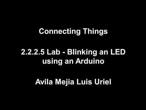 2.2.2.5 Lab - Blinking an LED using an Arduino