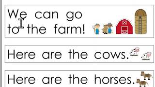 Very first sight word sentences 22 are