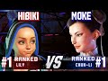 SF6 ▰ HIBIKI (#1 Ranked Lily) vs MOKE (#1 Ranked Chun-Li) ▰ High Level Gameplay
