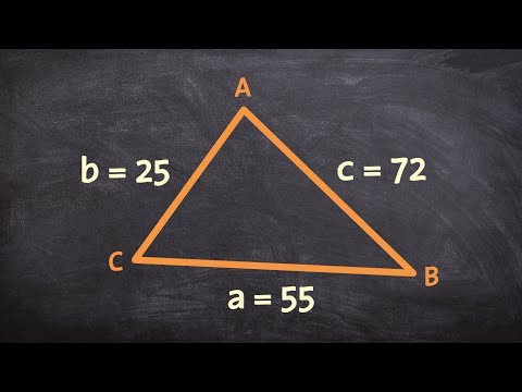 How to apply the law of cosines with no angles given