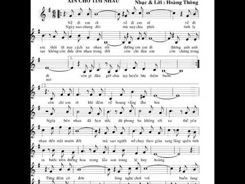 Xin chớ tìm nhau - Hoàng Thông