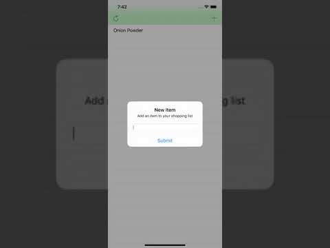 Shopping List in Swift for iPhone