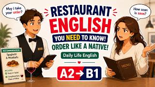 Restaurant English You NEED to Know! | Difficult Customers | English Podcast for Daily Life English