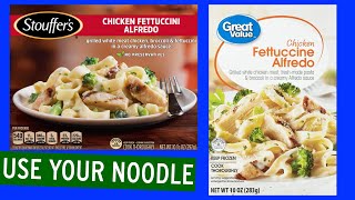 Frozen Chicken Alfredo Review: Stouffer's vs Walmart Brand