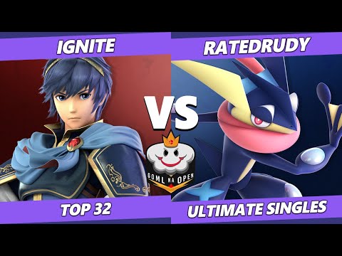 GOML NA Open USA South SSBU - Ignite (Marth) Vs. RatedRudy (Greninja) Ultimate Top 32