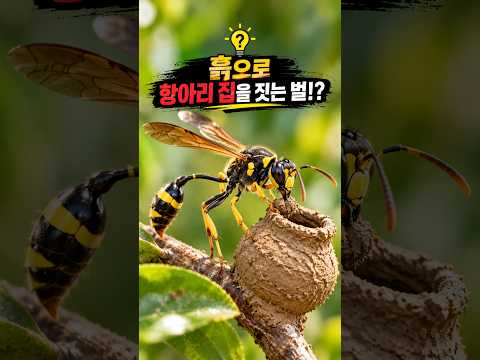 진흙으로 나뭇가지에 '초소형 도자기'를 빚는 벌?! 살아있는 통조림을 채우는 '호리병벌' (Potter Wasp)