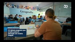 Debatedores defendem ampliação da oferta de tempo integral nas escolas públicas