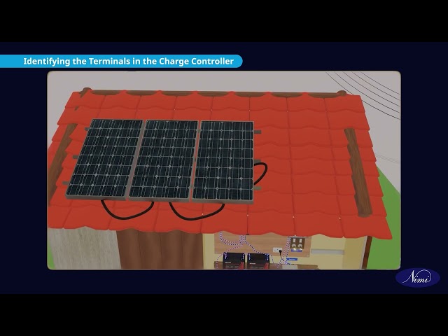 Wire a solar controller to a battery storage station Part 1