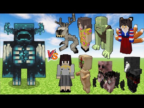 Warden vs SCP Foundation mobs in Minecraft - Warden vs SCP Lockdown