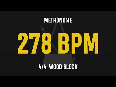 278 BPM 4/4 - Best Metronome (Sound : Wood block)