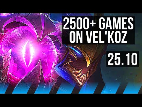 VEL'KOZ vs ZED (MID) | 2500+ games, Rank 10 Vel'Koz | KR Master | 25.10