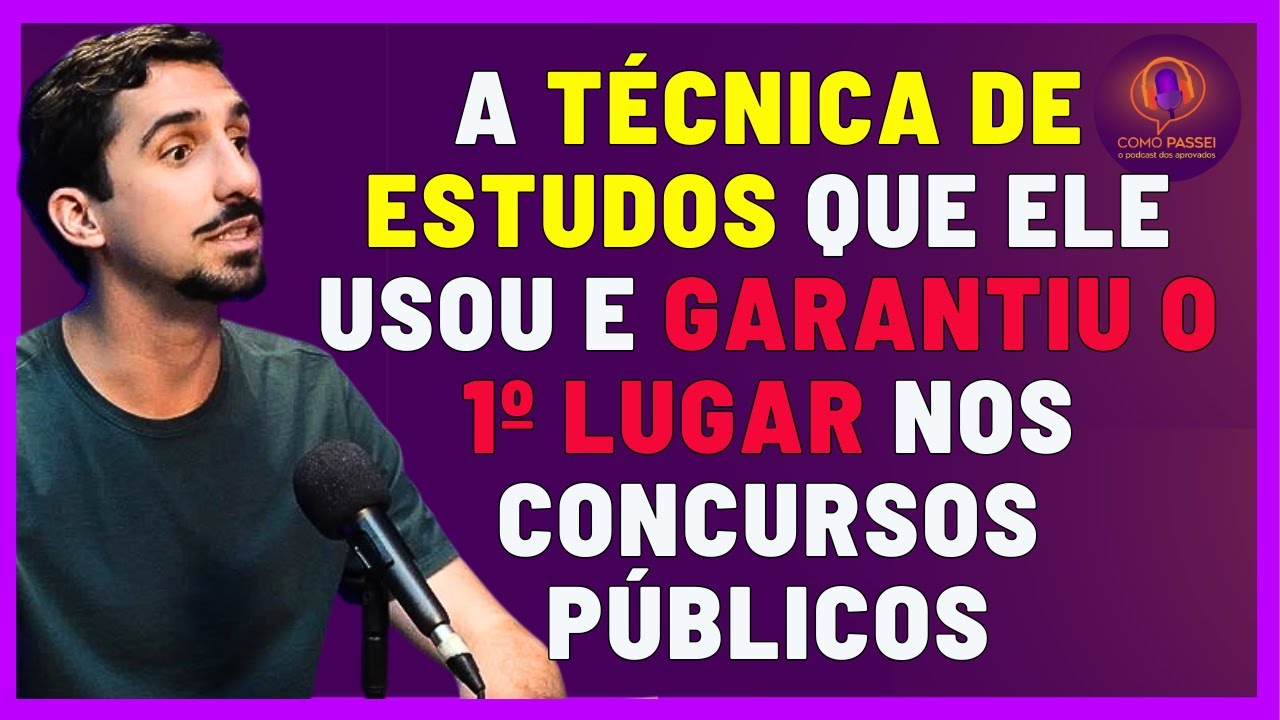 Foi com Essas Técnicas Que Ele Passou nos Concursos Públicos